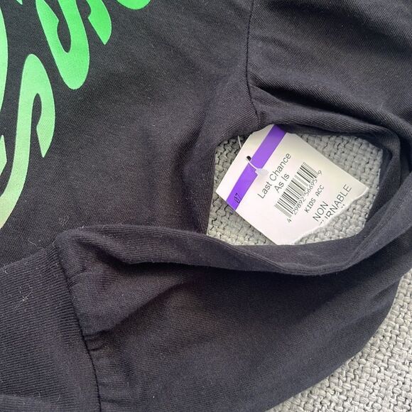 Adidas Shirt Boys‎ Size 4 Black Hoodie Pullover - Picture 3 of 6